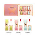 Hengfang sparkling star diamond bow lipstick lip gloss set boxed affordable brand student bean paste ox blood color 9402. 