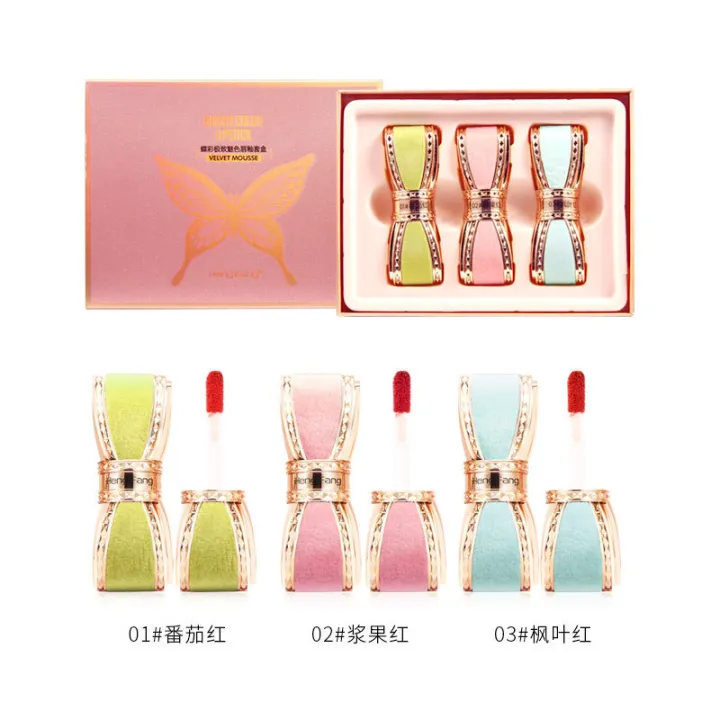 Hengfang%20sparkling%20star%20diamond%20bow%20lipstick%20lip%20gloss%20set%20boxed%20affordable%20brand%20student%20bean%20paste%20ox%20blood%20color%209402%20-%20Image%208