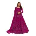 Embroidered Semi Stitched Lehenga Choli (Pink). 
