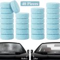 60pcs Car Effervescent Washer Car Windshield Glass Concentrated Washing Tablets Cleaning Tablets Solid Wiper. 