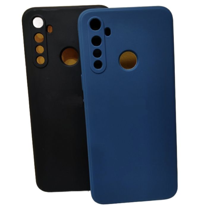 Realme 5 / 5i / 5s (All Same Size) Silicone Soft Cover Case -Microfiber Inside