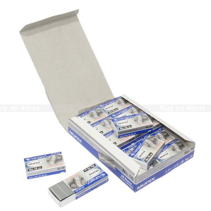 Kangaro no. 10 Stapler Pin 20 boxes set | Daraz.com.np