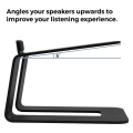 ARELENE Desk Speaker Stands,Audio Speaker Stands for Studio Monitors, Bookshelf Speaker Desktop Speaker Stands. 