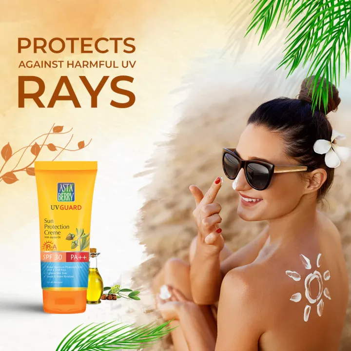 Astaberry%20UV%20Guard%20Sun%20Protection%20Creme%20SPF%2030%20PA++%20with%20Built-in%20Jojoba%20Oil,%20100%20ml%20-%20Image%202