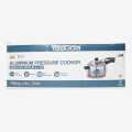 Steel Color Yasuda Aluminum Pressure Cooker 5L. 