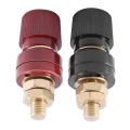 2Pcs Terminal Binding Post, 555 Type Brass Pillar Terminal Block M8 Thread Diameter Binding Post 220V-380V 200A. 