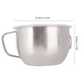 Practical 304 Stainless Steel Noodle Bowl 1300ml Lunch Box Food Storage Container For Camping. 
