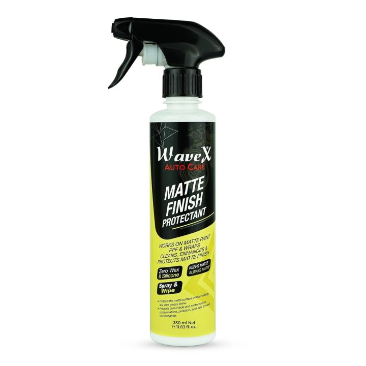 Wavex Matte Finish Protectant Bike Polish | Matte Paint & Wrap Protector | Anti-Scratch & UV Resistant | Enhances Matte Look Without Shine | 350ML | Matte bike polish, matte finish protector, bike paint care, UV protection, anti-scratch polish