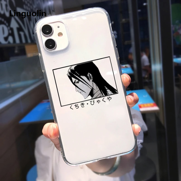 Linguolin%20Anime%20Bleach%20Kurosaki%20Ichigo%20Phone%20Case%20for%20IPhone%2015%2011%20X%20XR%20XS%207%208%2014%20Plus%20SE2%2012%2013%20Pro%20MAX%20Kisuke%20Urahara%20Transparent%20Coque%20-%20Image%204