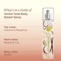 Layer Wottagirl Vanilla Twist Fragrant Body Splash 135 ml Wattagirl Vanilla Perfume. 