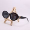 Round Oval Black Frame Best Selling Sunglasses For Women. 