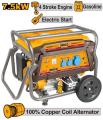 7.5KW Gasoline Generator Starting System Recoil + Electric Ingco Company. 