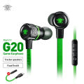 Plextone G20 Mark IV Metal Bass Magnetic Hammerhead Noise Cancelling IN Ear Gaming Earphone Headset - Type C And 3.5MM. 