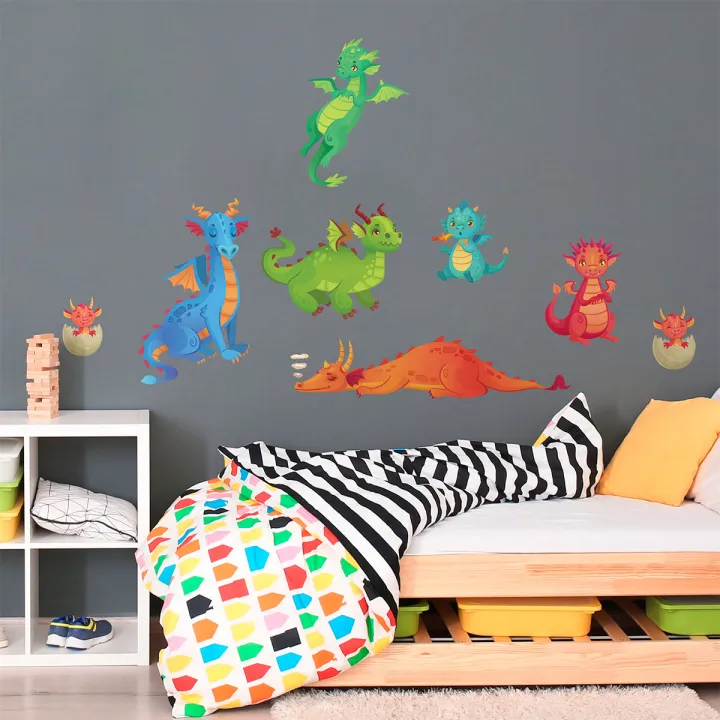Happy%20Dragons%20Animal%20Wall%20Stickers%20105cm(H)%20x%20135cm(W)%20-%20Image%206