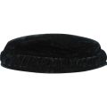 Solid Afghani Velvet Black Topi Muslim Namaz Prayer Cap For Men. 