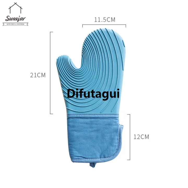 Difutagui%20SWEEJAR%20Silicone%20Cotton%20Waterproof%20and%20Insulated%20Luxury%20Gloves%20Non-slip%20Gloves%20for%20Baking%20Oven%201Pc%20-%20Image%202