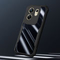 Vantime for Infinix Zero 30 4G Case Air Cushion Hard Crystal Clear Back Shockproof Phone Casing. 