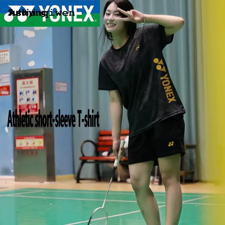 Ashunqiwen%20Sutuiying%20YONEX%20badminton%20wear%20men's%20and%20women's%20sports%20running%20quick%20dry%202025%20New%20short%20sleeve%20shirt%20T-shirt%20tennis%20clothes%20table%20tennis%20clothes%20-%20Image%202