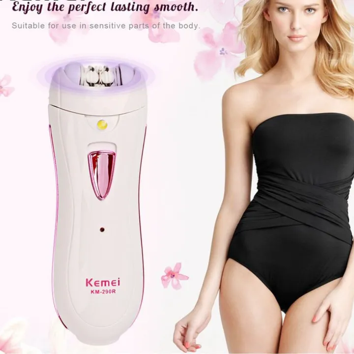 Kemei%20Epilator%20Rechargeable%20Women%20Hair%20Remover%20Shaver%20Km-290R%20-%20Image%202