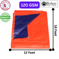 Bishnu Multipurpose 12x18 ft Orange-Blue Tarpaulin / Tripal 120 GSM (12*18 feet). 