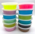 Crystal Clay Soft Slime Transparent Magic Mud Non Toxic Pack Of 6 Assorted Colors. 