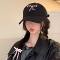 Cap Soft Peaked Cap Girl Baseball Cap Bow Sweet Zaozhixunba Embroidery Ladies Solid Color Korean Outdoor Cotton Sun Hat Nicle Special Edition. 