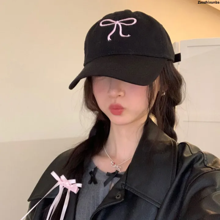 Cap%20Soft%20Peaked%20Cap%20Girl%20Baseball%20Cap%20Bow%20Sweet%20Zaozhixunba%20Embroidery%20Ladies%20Solid%20Color%20Korean%20Outdoor%20Cotton%20Sun%20Hat%20Nicle%20Special%20Edition%20-%20Image%203