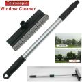 Wiper & Scrubber Dual Side Blade Rubber & Soft Sponge Telescopic Long and Short Pole 2 in 1 Car Wiper Home Cleaning Brush Extendable Solid Handheld. 
