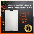 Sky Kitchenware Stainless Steel Heavy Kitchen Chopping Board 33X20CM. 