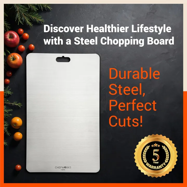 Sky%20Kitchenware%20Stainless%20Steel%20Heavy%20Kitchen%20Chopping%20Board%2036X23CM%20-%20Image%204