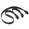 PSU VGA 8pin male to Dual PCIe 8 (6+2) Pin Male PCIE GPU Power Cable. 