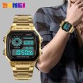 SKMEI 1335 Double Time Digital Chronograph Watch For Men - Gold. 