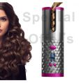 Curling Machine Portable Wireless Automatic Hair Curler USB Rechargeable With LCD Thermostat Electric Hair Curler. 