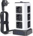 Vertical Power Strip With Smart Usb Charging. 