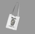 What is Evil | Buddha Graphic Printed | White Tote Bag for Men & Women | Eco-Friendly Reusable Shopping Bag. 