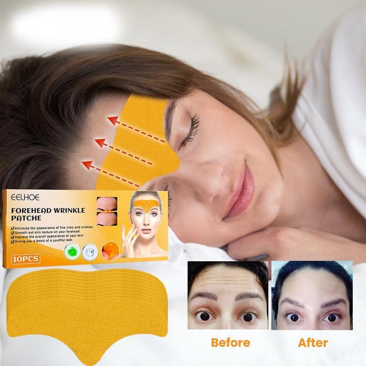 Wrinkle Patch Anti-Aging Skin Care Treatment Overnight Wrinkle Reducer Invisible Face Patch for Fine Lines Forehead Eye Neck Smooth Skin Hydrating Collagen Patch