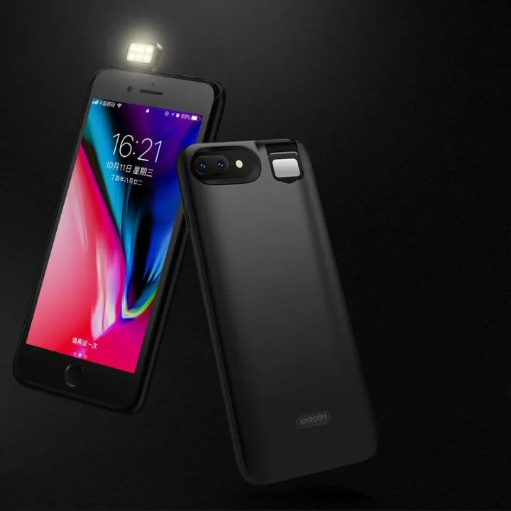 Joyroom%20Back%20Clip%20Case%20Power%20Bank%20External%20Backup%20Battery%20Cover%20With%20Beauty%20LED%20Light%20For%20Apple%20iPhone%207%208%20-%20Image%204
