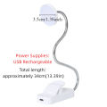 Bedside Lamp 3 Color Modes Mini Clip-on Aquarium Lamp Adjustable Waterproof Fish Clip Lamp Energy Saving Touch Dimming Tabletop Reading Lamp Home Decorations. 