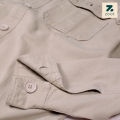 Zoot Cargo Shirt for Men - Casual Shirt with Cargo Jacket Style_beige color. 