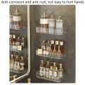 Home Rotatable Acrylic Shelf Bathroom No-Punch Stickable Shelf Bathroom Accessories Facial Cleanser Cosmetics Wash Cup Storage Case Eshylala. 