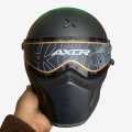 Axor Retor Dominator Dull Black Full Face Helmet. 