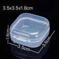 Transparent Storage Small Plastic Box For Small Parts Container Box Plastic Bin. 2 Pcs Set. 