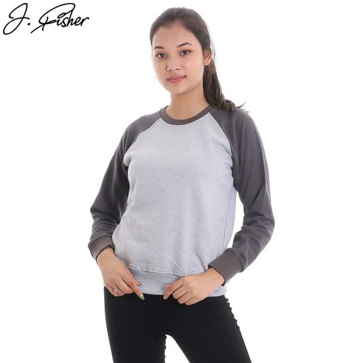 J.Fisher Cotton Fleece Baseball Sweatshirt For Women V2 Daraz .np