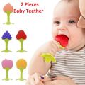 Baby Teething Toys, 2pcs Teething Toys Set Teethers Freezer Safe Silicone Teethers Baby Gift For 6-12 Months Newborn Boy & Girls. 