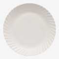 White Milda Plastic Plain Dining Plate 10inch. 