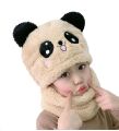 Cute Warm Baby Velvet Fur Monkey Cap Topi Soft Winter Hat Beautiful Design For Baby Boy And Girl. 