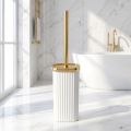 Corner Gap Brush Long-Handle Toilet Brush Hard-Bristled 360° Rotating Bathroom Brush Compact Stand No-Dead Spot Cleaning Toilet Cleaning Brush Bathroom Cleaning. 