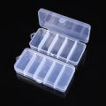 Portable Transparent Plastic Storage Box Compartment Container For Beads Jewelry MNP. 