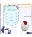 Water Sensitive Overflow Alarm/Plastic Water Over Flow Tank Alarm (Dull White. 