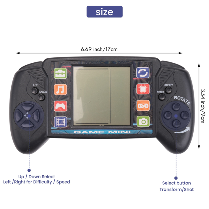 Fullhaodd%20Pocket%20Handheld%20Video%20Game%20Console%203.5in%20LCD%20Mini%20Portable%20Brick%20Game%20Player%20with%20Built-in%2023+26%20Games%20(Black)%20-%20Image%202